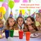 Kids Sippy Cups, 200 Count Spill Proof Reusable Cups, BPA-Free, 4 Colours Assorted Perfect for Party